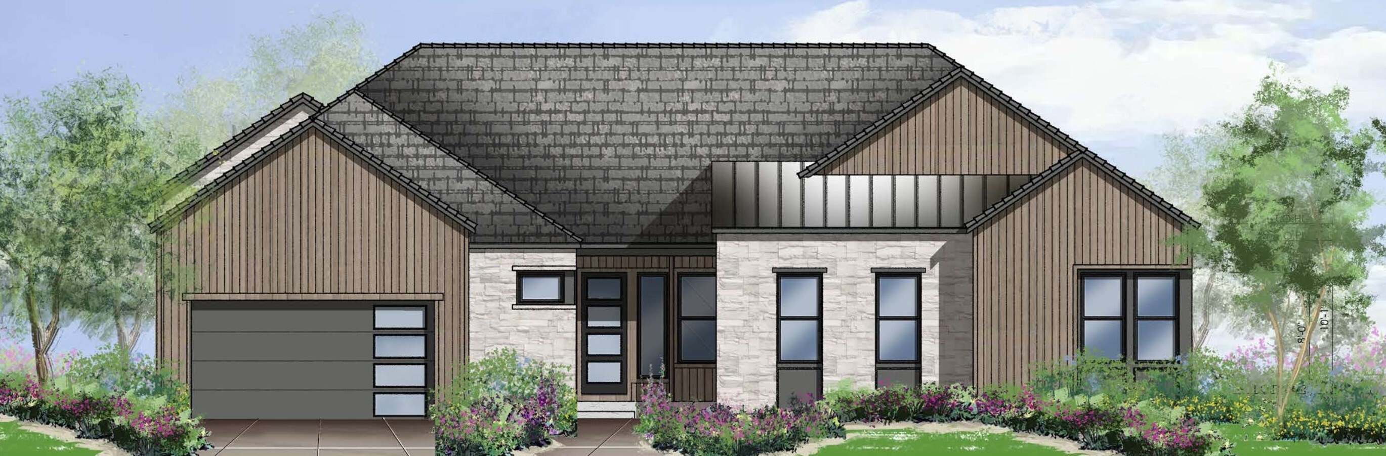 Plan 2 Elevation B Rendering