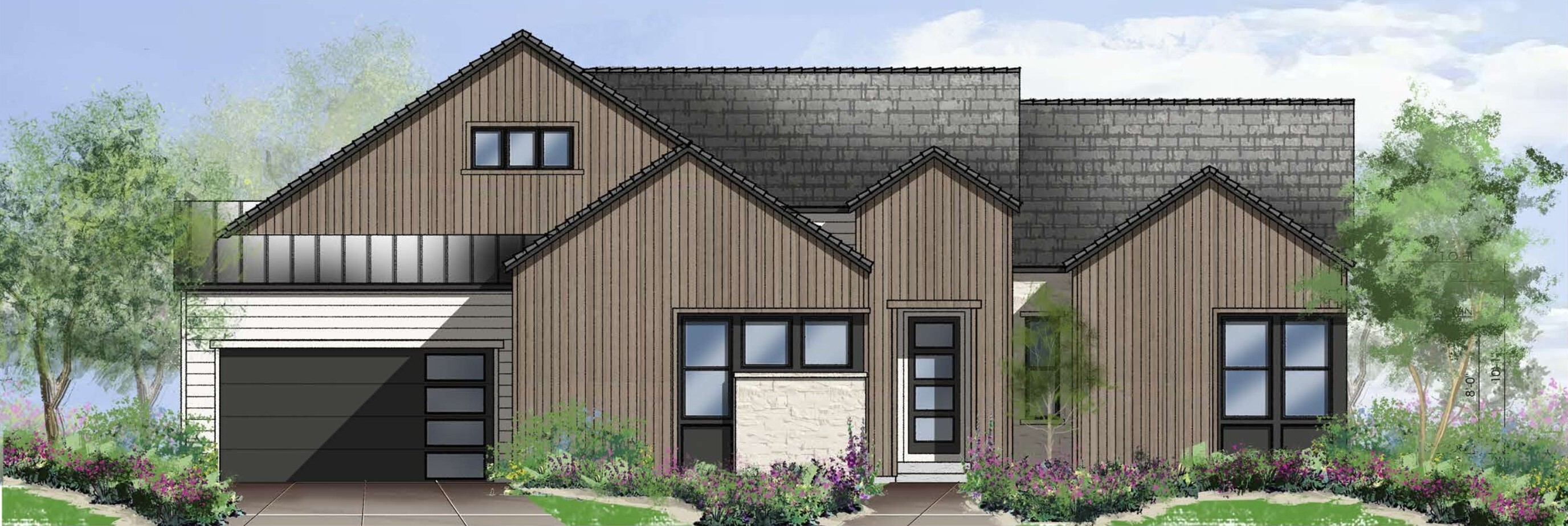 Plan 3 Elevation B Rendering